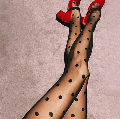 Polka Stockings - Exotique Femme