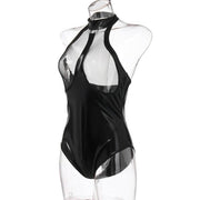 exotique leather lingerie bodysuit www.exotiquefemme.com
